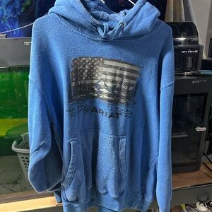 Ariat Men's Hoodie in Deep Blue